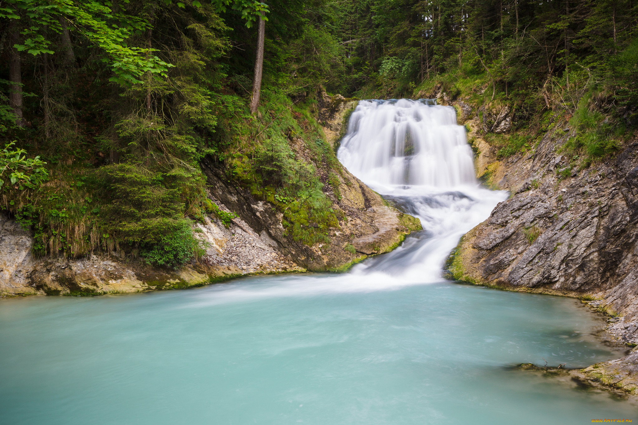 wallgau, waterfall, germany, , , , , , 